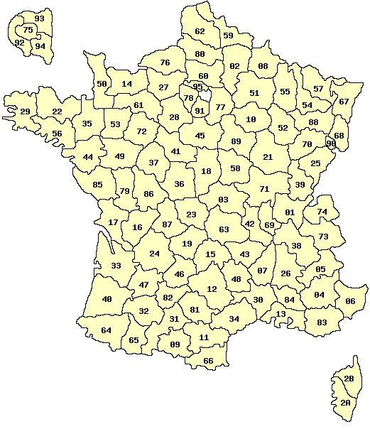 carte de france