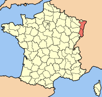 carte région Alsace