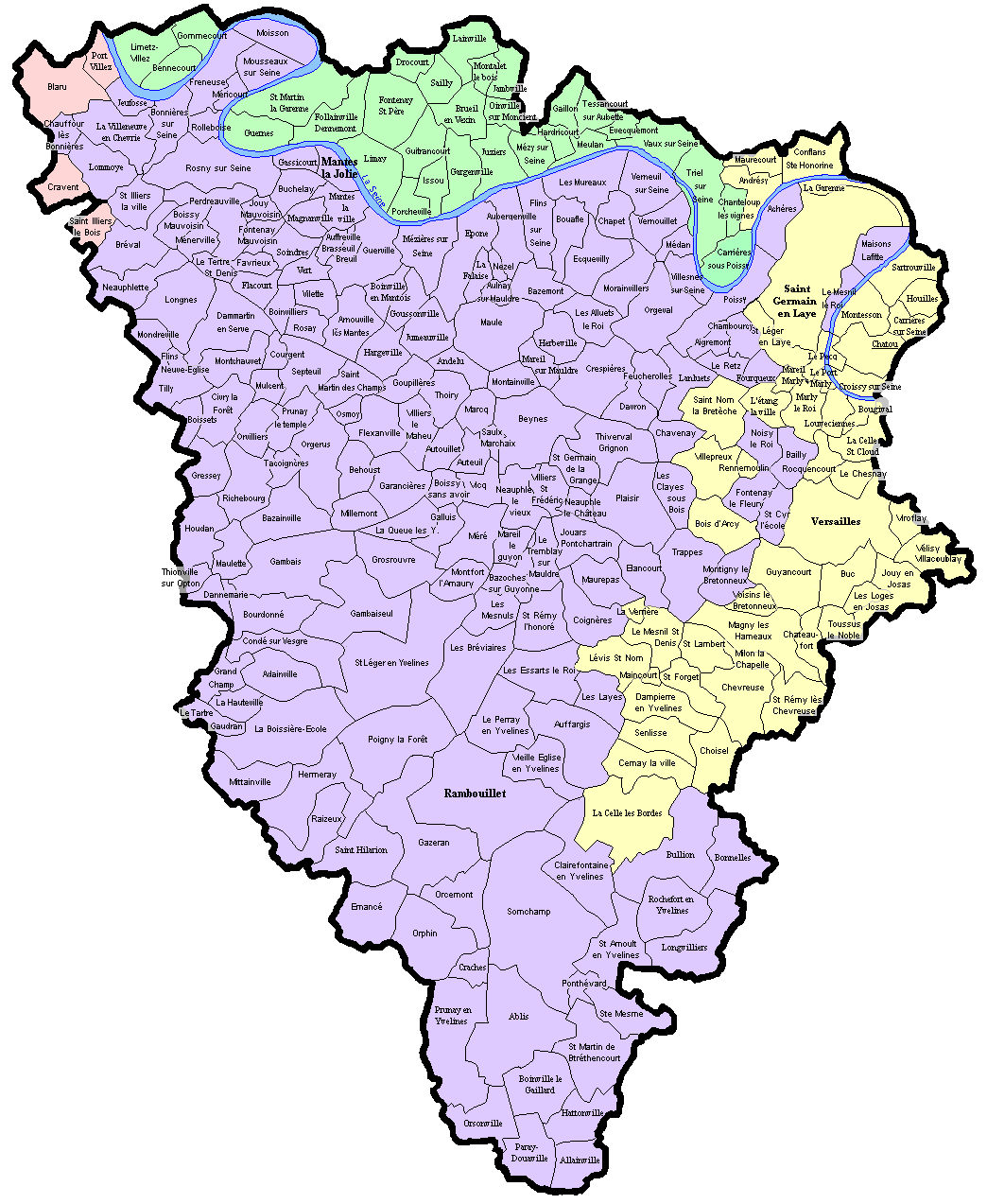 Carte des communes